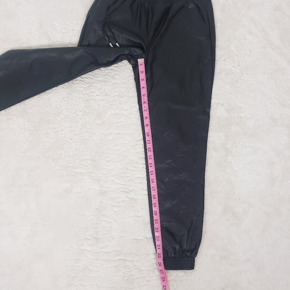 89th & Madison Faux Black Joggers - Picture 7 of 9